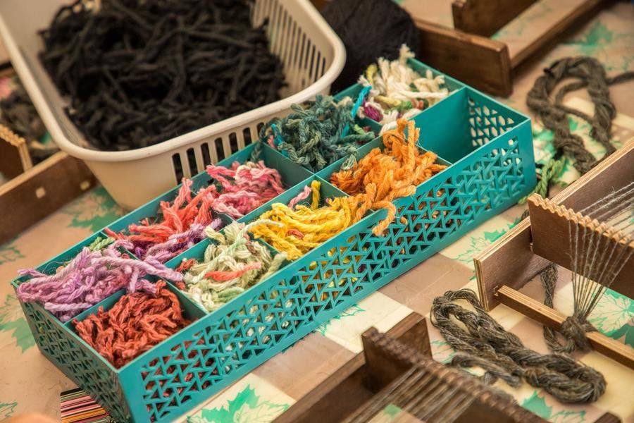 They teach how to assemble delicate items from small wool threads