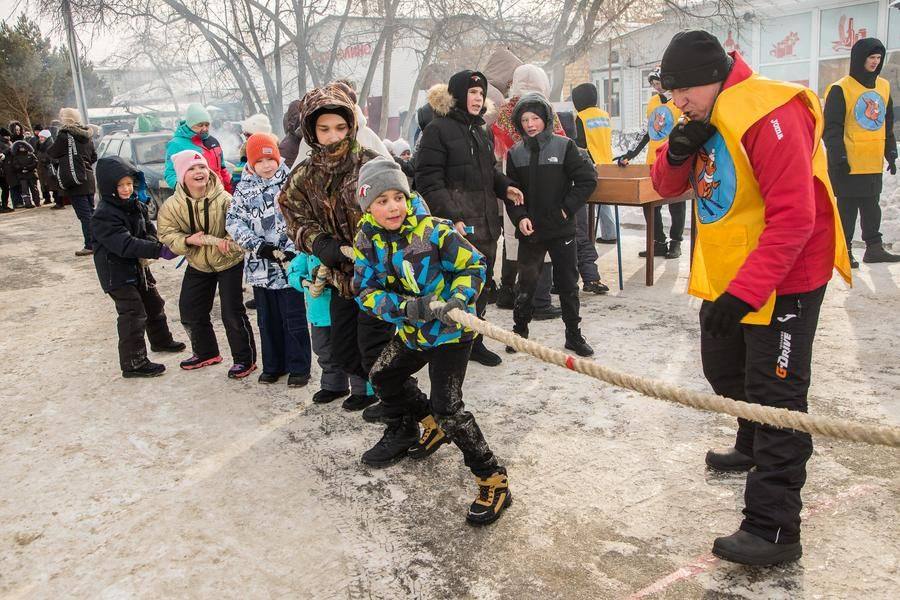 Interactive zones with traditional folk games are set up all across the area