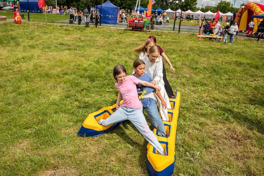 Here, visitors are invited to join cheerful active games