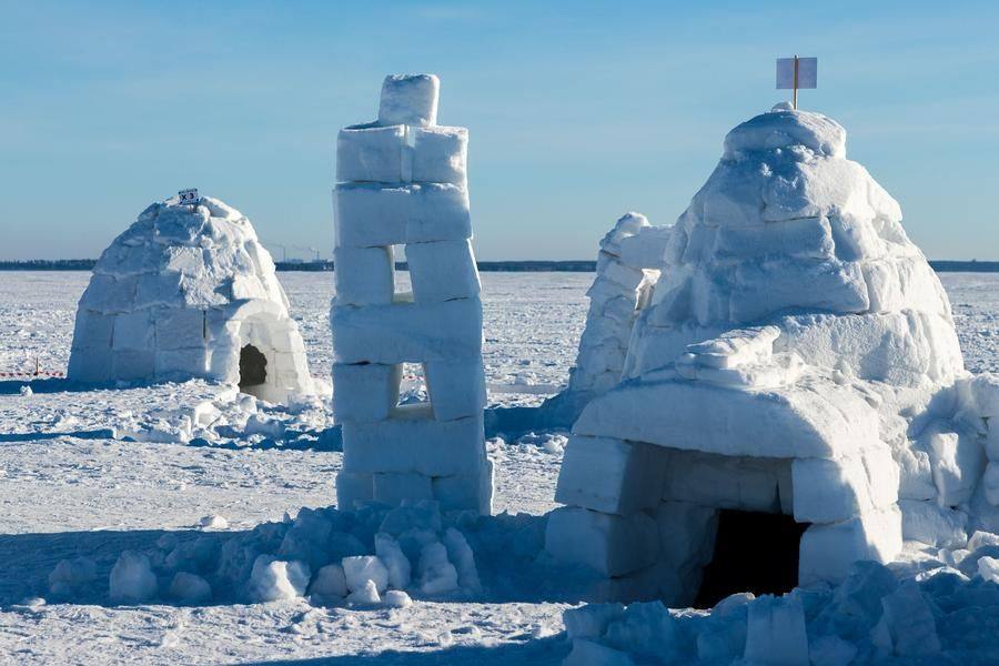 But once they disappear from view, the huts feel like something from another planet again