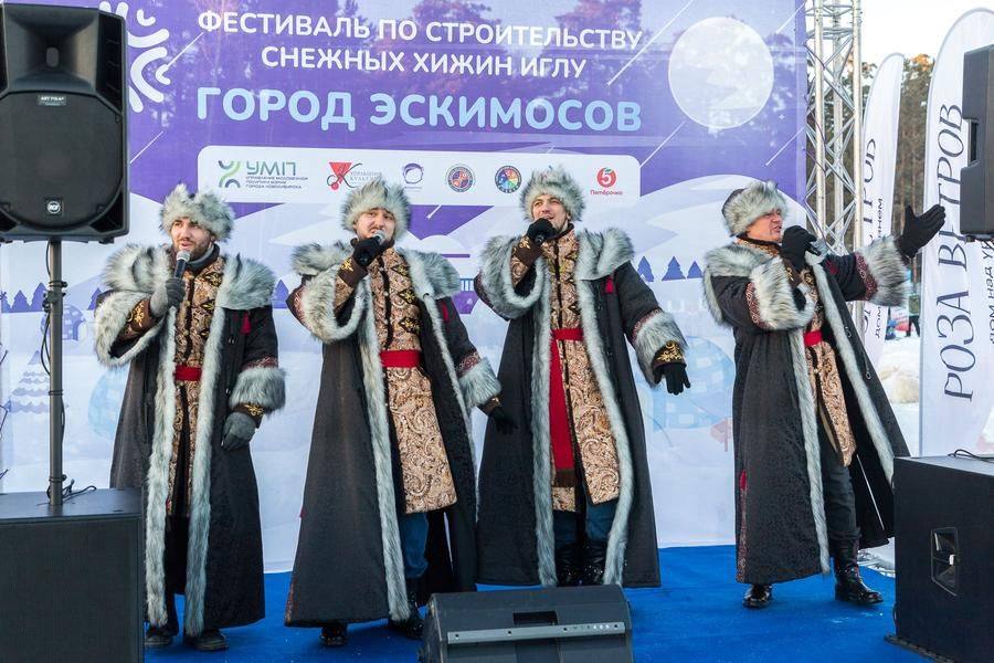 A major part of the program is given to the “Druzhina” folk‑music ensemble