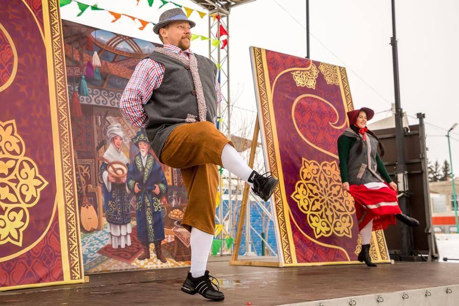 Andrey Kabakov performs a German dance