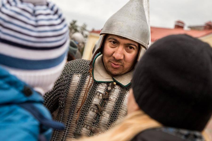 The organizers never stop interacting with festival visitors