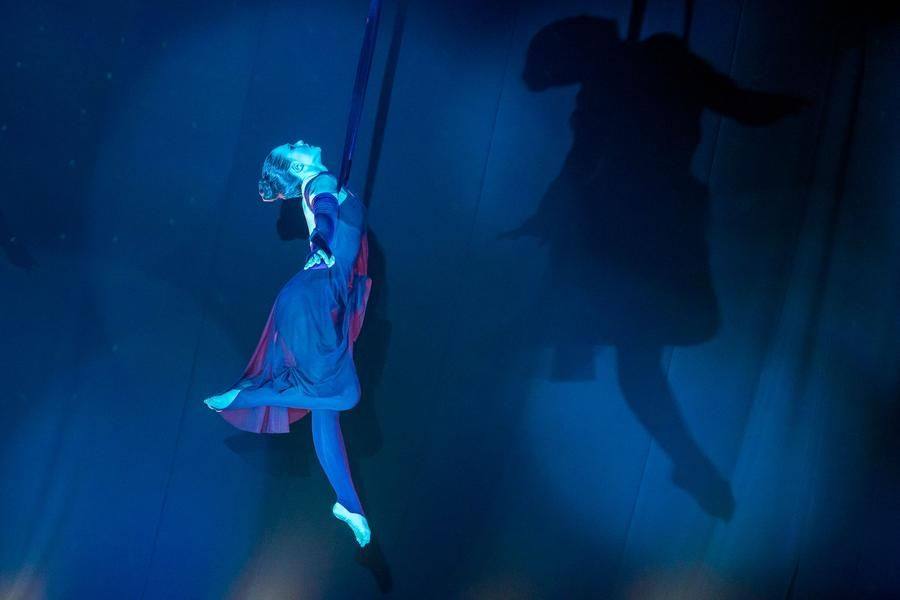 The movements and the lighting — everything works to build the dramatic tension